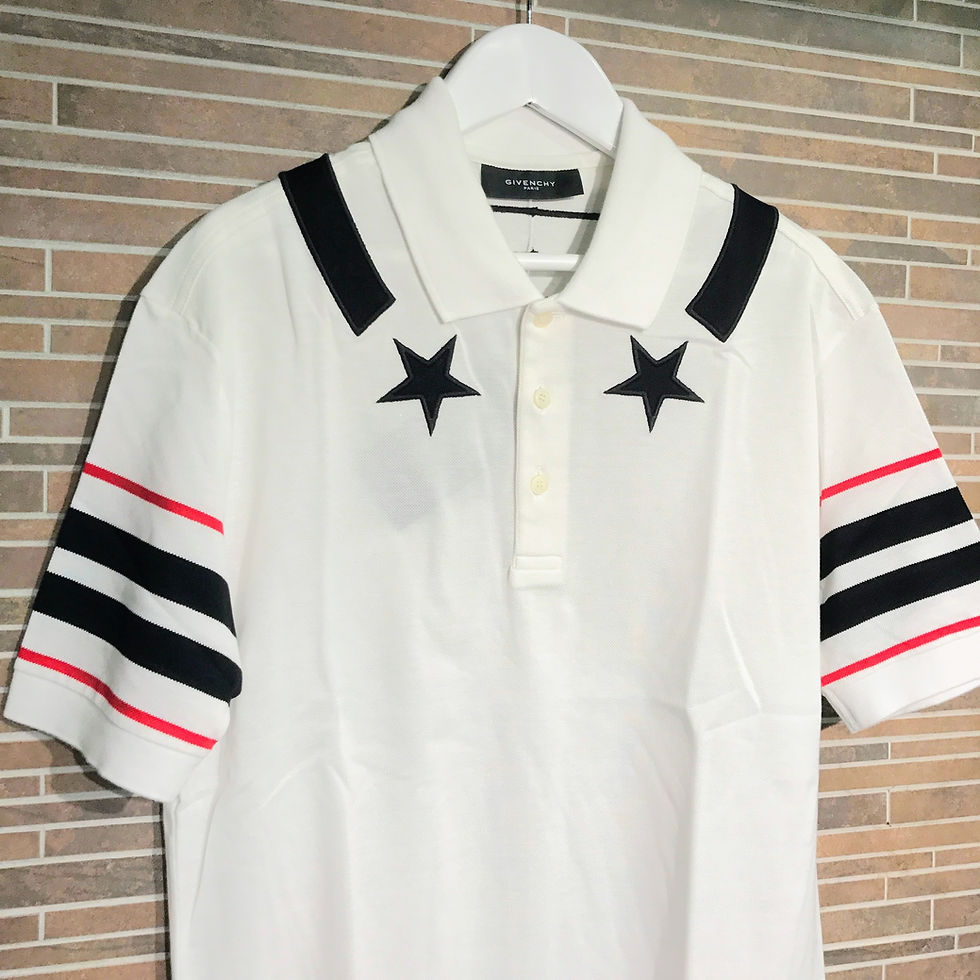 サムネイル： GIVENCHY	スター袖ライン ポロシャツ　S