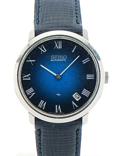 SEIKO セイコー 2418-0030 和紙風青文字盤 1973年製 手巻き | WTIMES