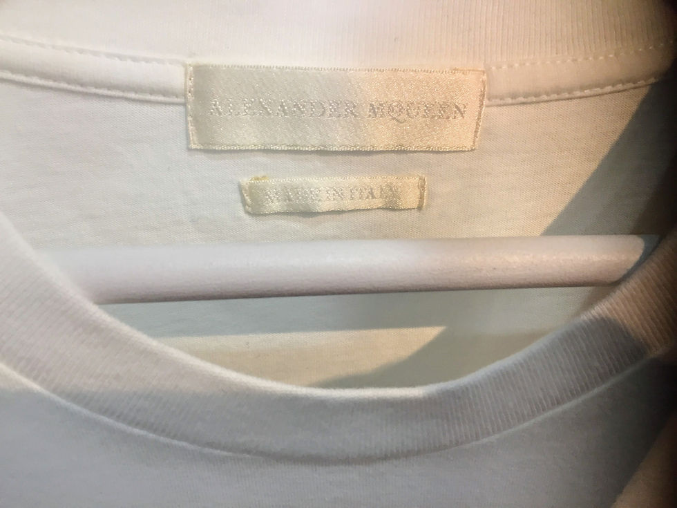 サムネイル： ALEXANDER MQUEEN　スカルバードTシャツ　xs
