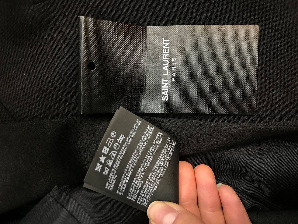 サムネイル： SAINT LAURENT　ピークドラペルテーラードジャケット　36
