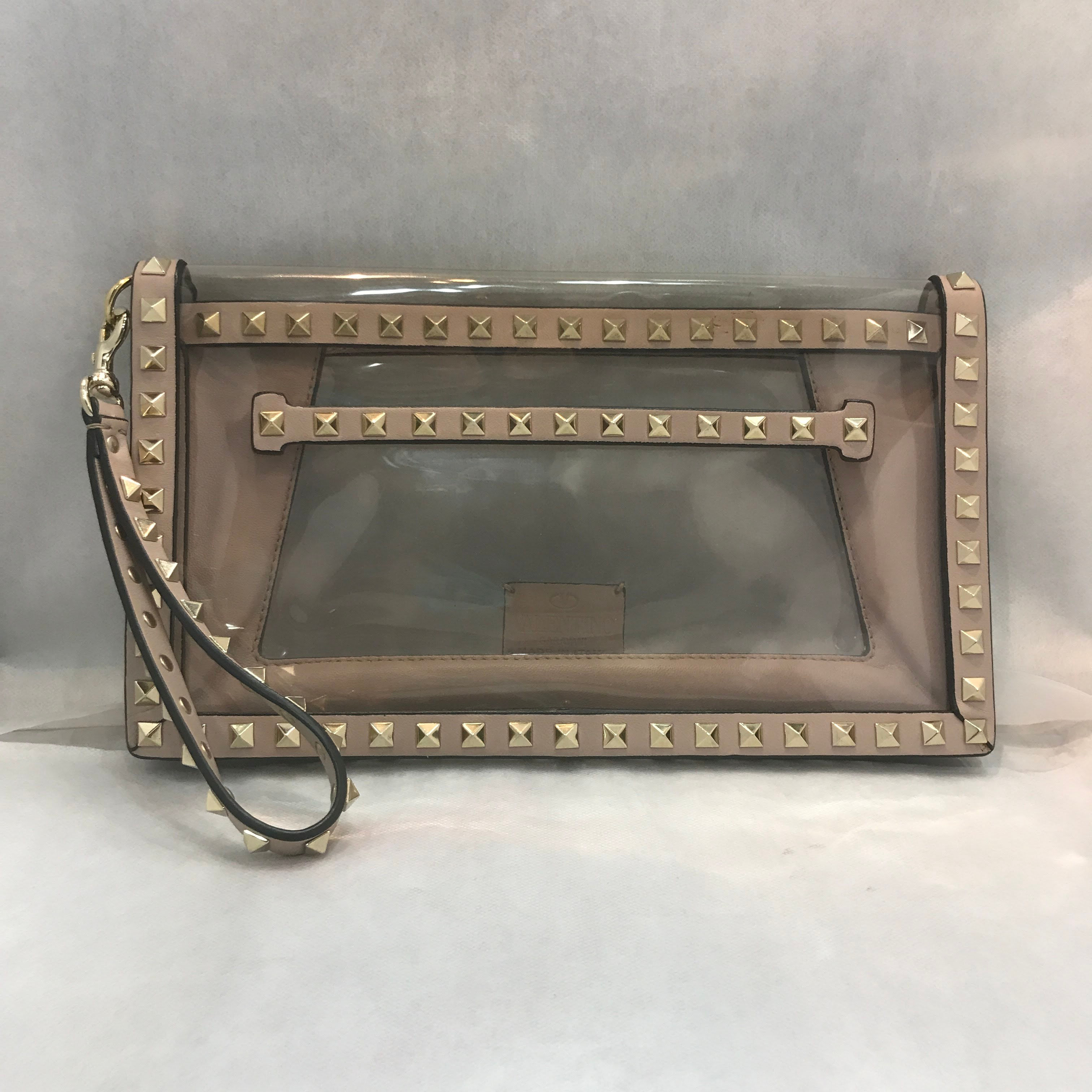 VALENTINO	ロックスタッズネイキッドクラッチバッグ