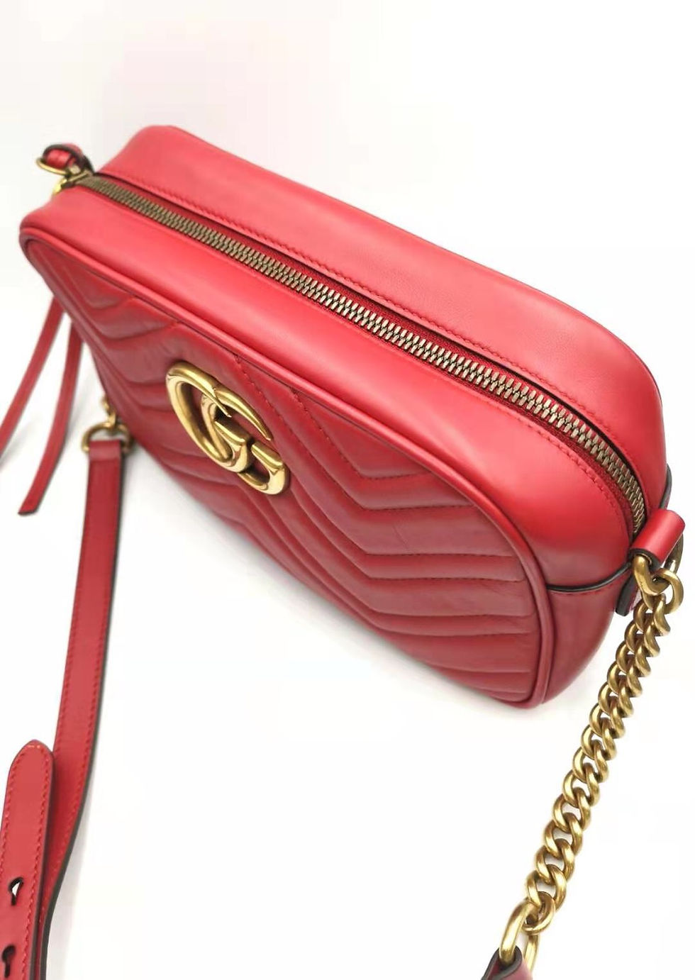 サムネイル： GUCCI グッチ GGマーモント チェーンショルダー バッグ 箱説全 美品