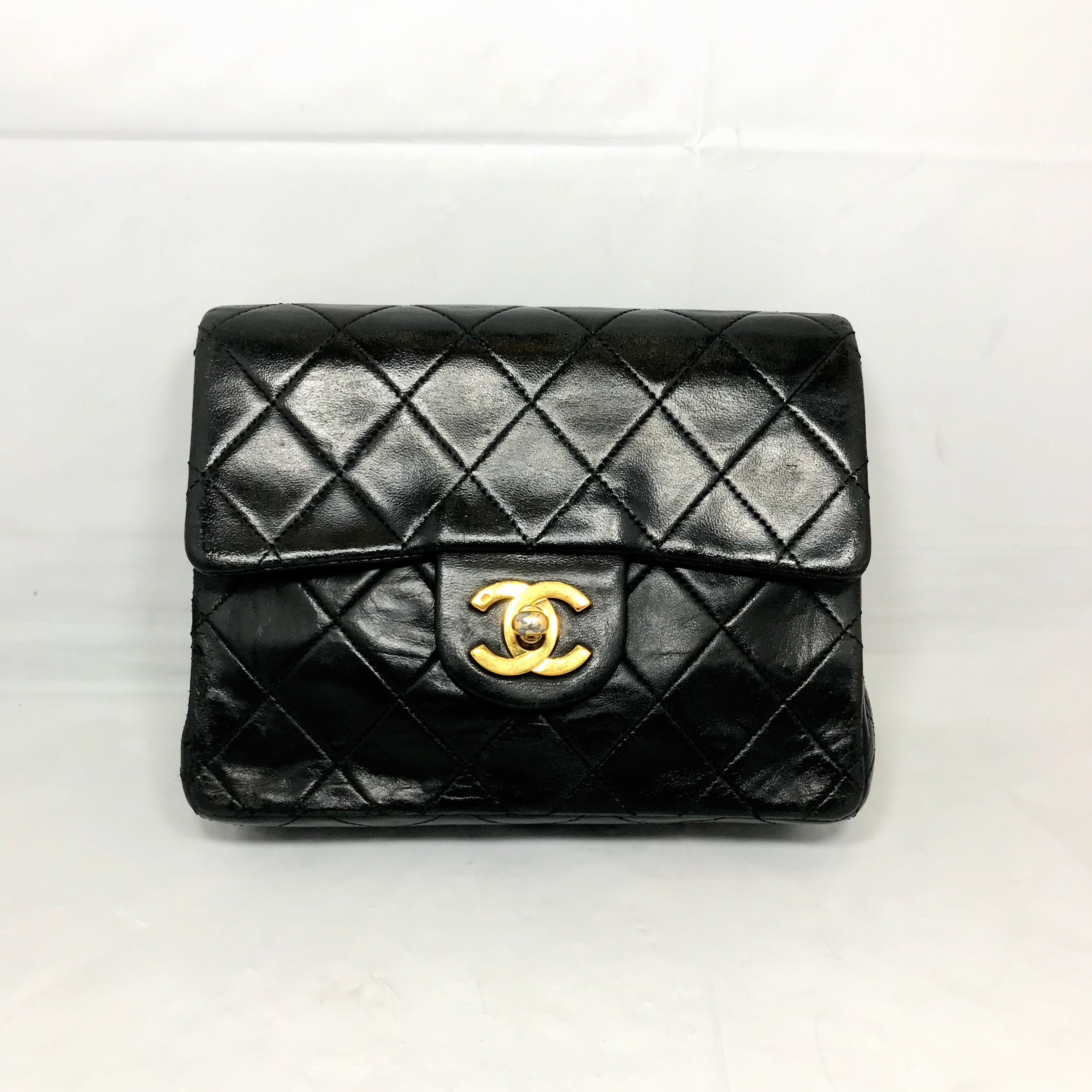 CHANEL	ミニマトラッセチェーンショルダー		 マトラッセ	 ブラック	