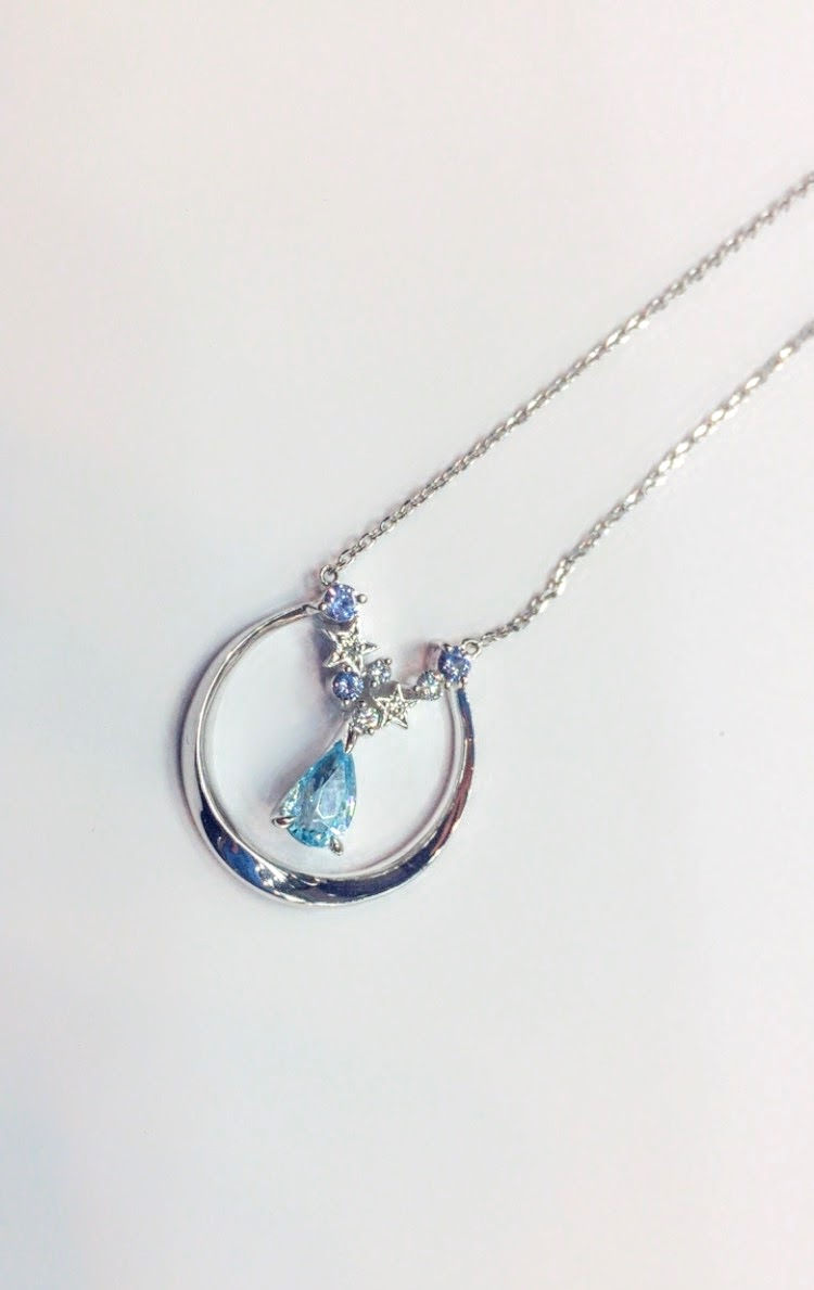 Thumbnail: STARJEWELRY　ダイヤ＆ブルーストーンネックレス