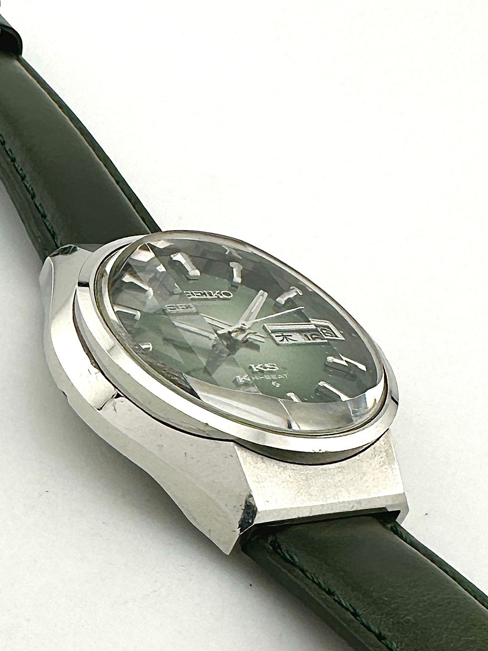 サムネイル： KING SEIKO キングセイコー 56KS 5626-7200 Hi-BEAT ハイビート デイデイト 3面カットガラス 1973年製
