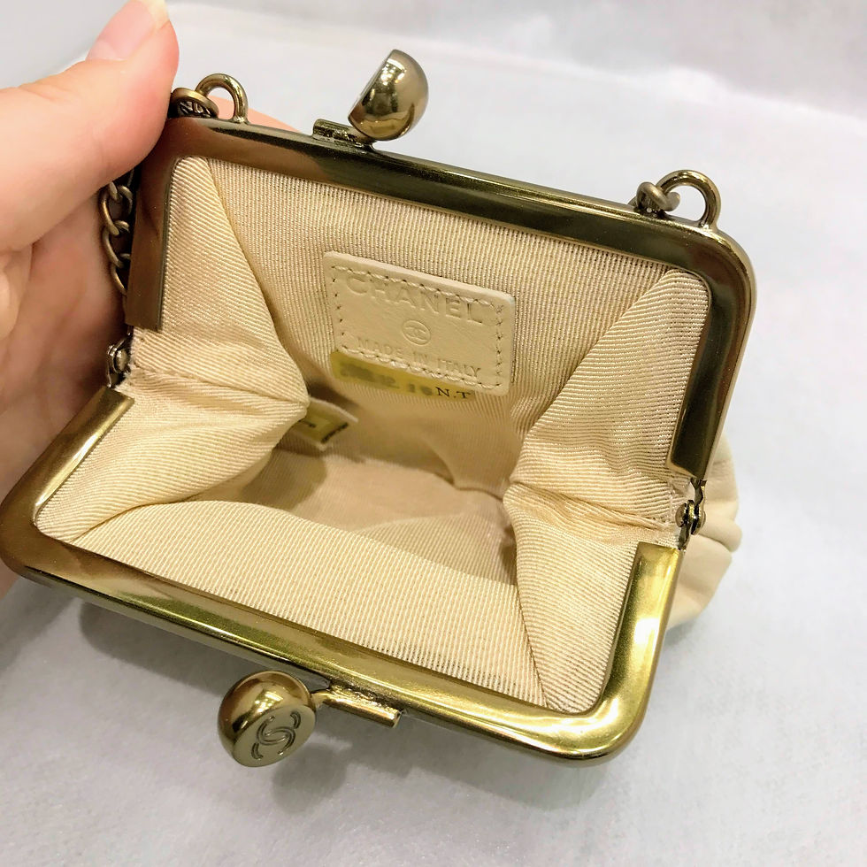 Thumbnail: CHANEL　がま口チェーンポーチ	アイボリー