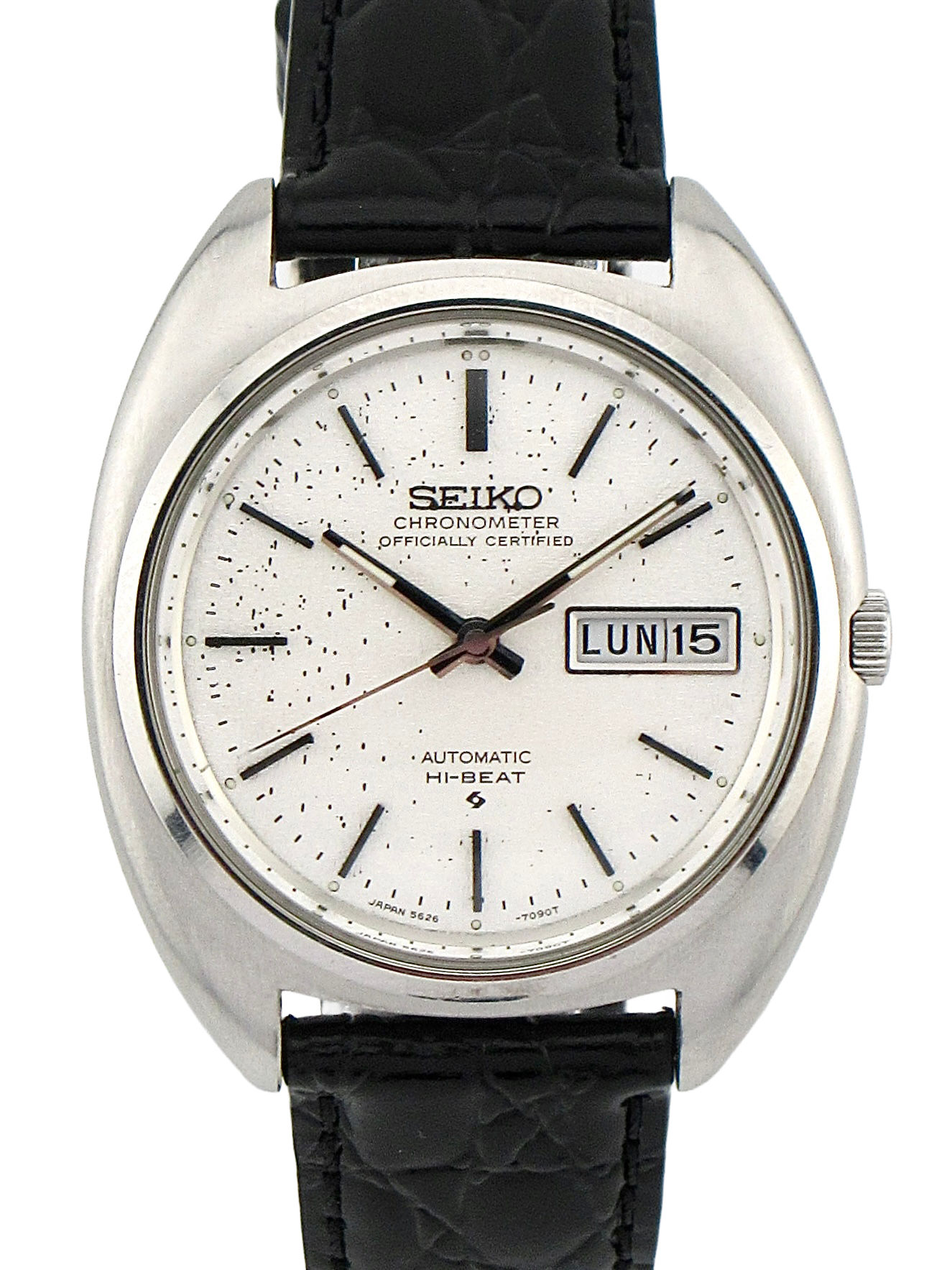 【日本未発売品】SEIKO セイコー 5626-7091 CHRONOMETER クロノメーター ハイビート デイデイト イタリア語カレンダー 1972年製