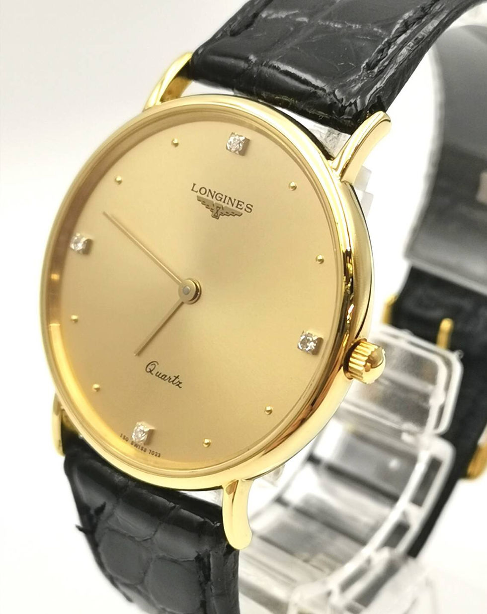 サムネイル： LONGINES  ロンジン　K18YG  4P  ダイヤ