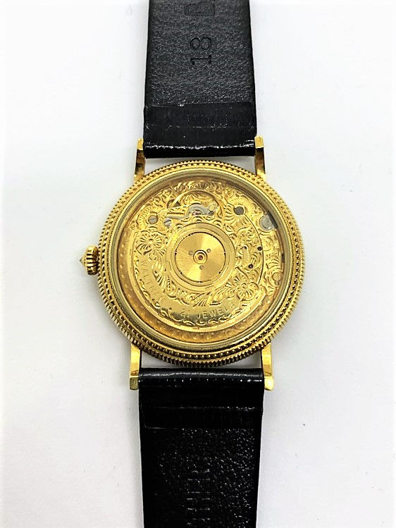 サムネイル： WALTHAM　K18YG　金無垢　ローマ　デイト