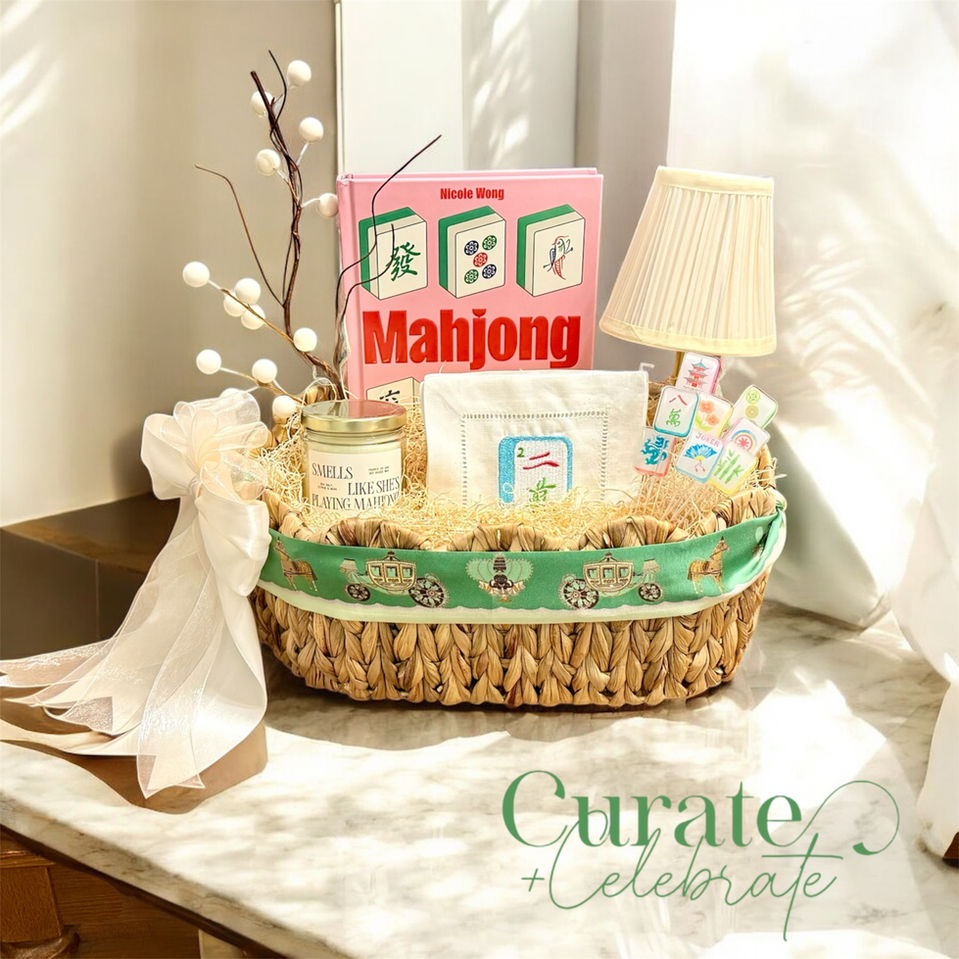 Mahjong gift basket for party