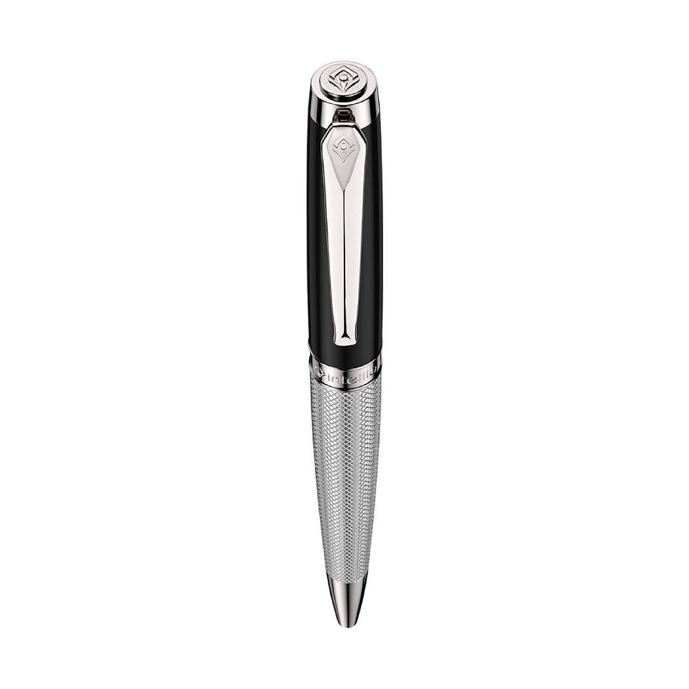 Thumbnail: Renaissance Black And Chorme With Guilloche Ball Pen