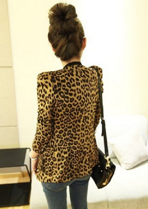 Thumbnail: Blazer Animal Print Leopardo Forrado- Frete Grátis