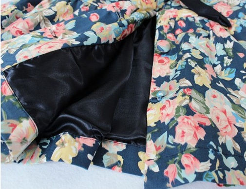 Thumbnail: Parka Princess Floral Mar.e Amarela - Frete Grátis