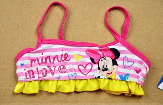 Thumbnail: Biquini Minnie Mouse Listras Babados- Frete Grátis