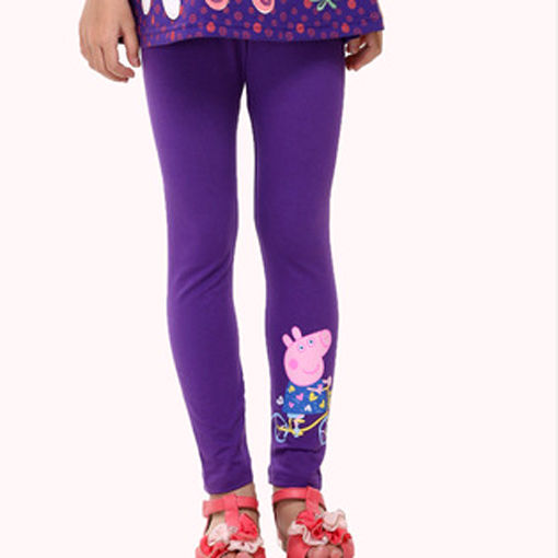 Thumbnail: Legging em cores Peppa Pig Bordada - Frete Grátis