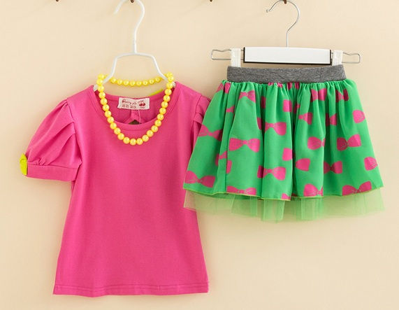 Thumbnail: Conj. Blusa, Tutu Laço e Colar -3pçs- Frete Grátis