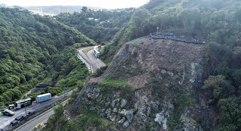 slope stabilization on steep terrain after landslides