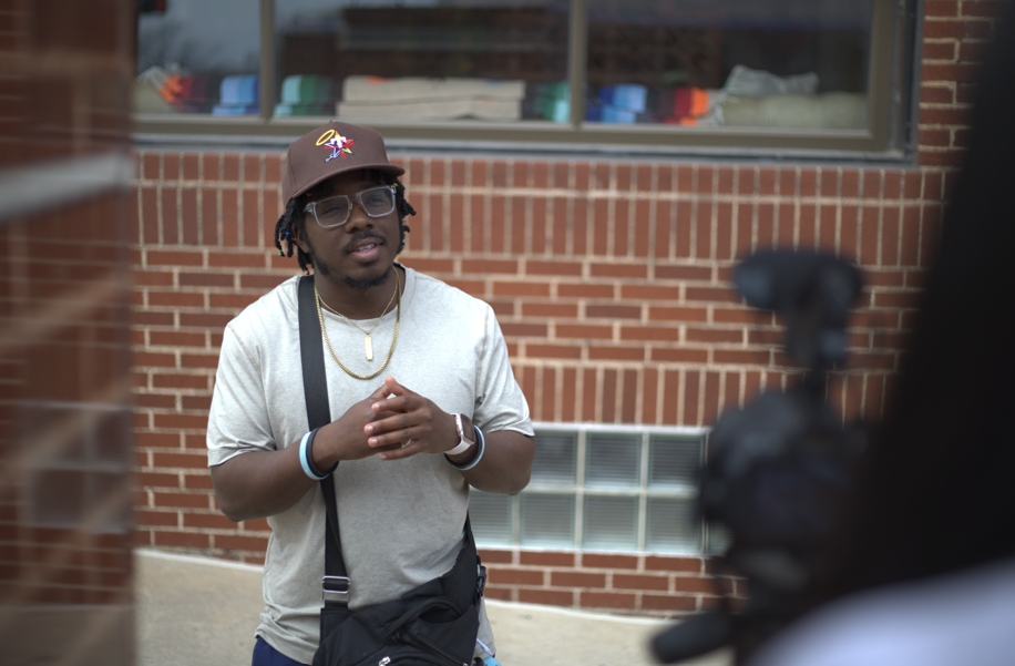 Stacy, pictured here, is one of many Denton residents concerned about how AI can impact the future.