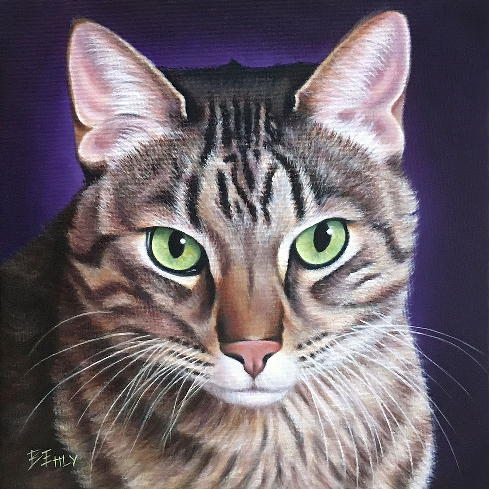 Thumbnail: Custom Portrait of Person or Pet in Oil Paints - 50% Down Payment