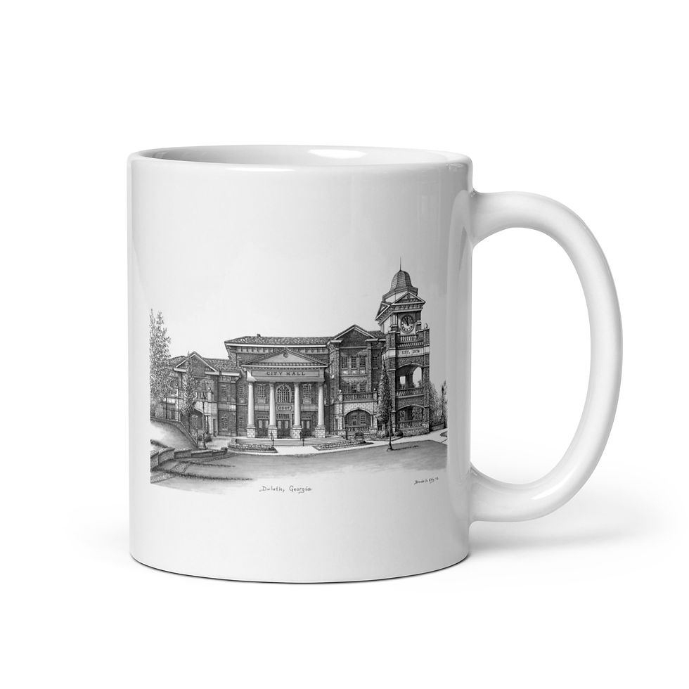Thumbnail: Duluth City Hall in Ink - Mug