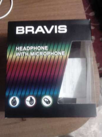 Миниатюра: Наушники BRAVIS (Бравис) BRН705 с микрофоном.