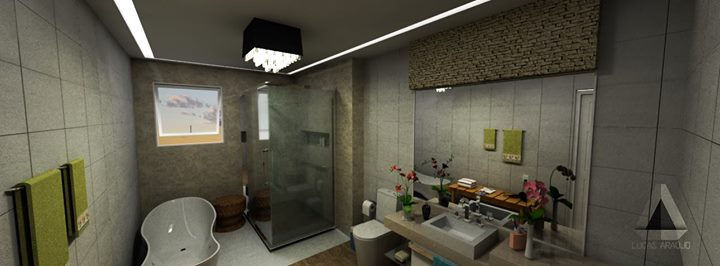 Render de um banheiro