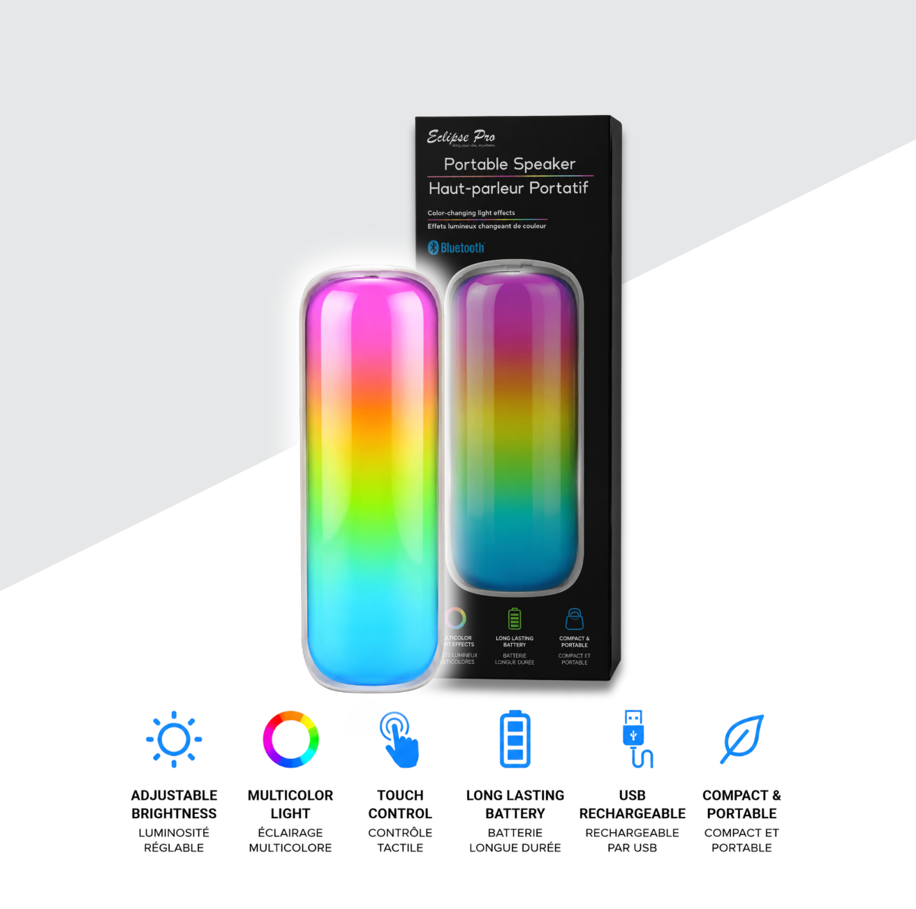 Eclipse Pro / Portable Colour Changing Bluetooth Speaker BTS-1800