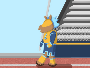 Introducing the new school mascot: Bolt