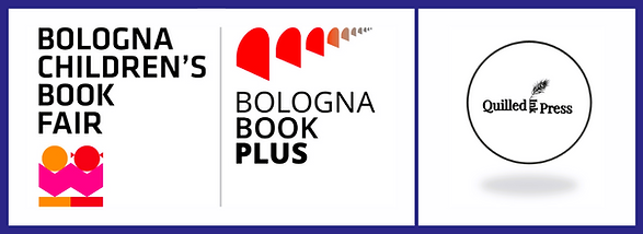 Quilled Ink Press and Adiela Akoo at the Bologna Children's Book Fair with Bologna Book Plus