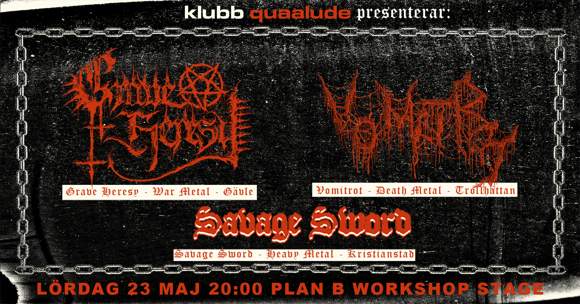CONCERT: Grave Heresy / Vomitrot / Savage Sword