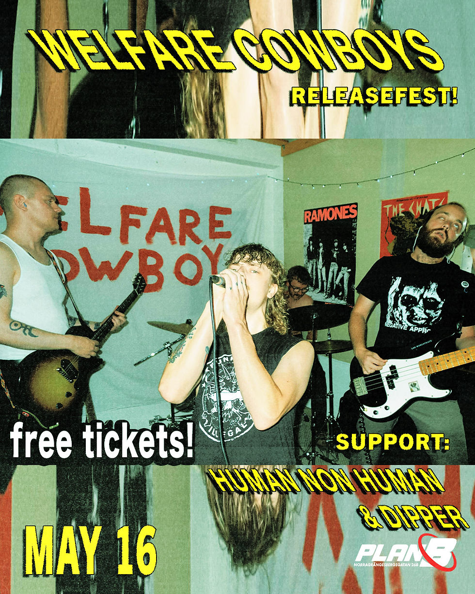 CONCERT: Welfare Cowboys / Human Non Human / Dipper