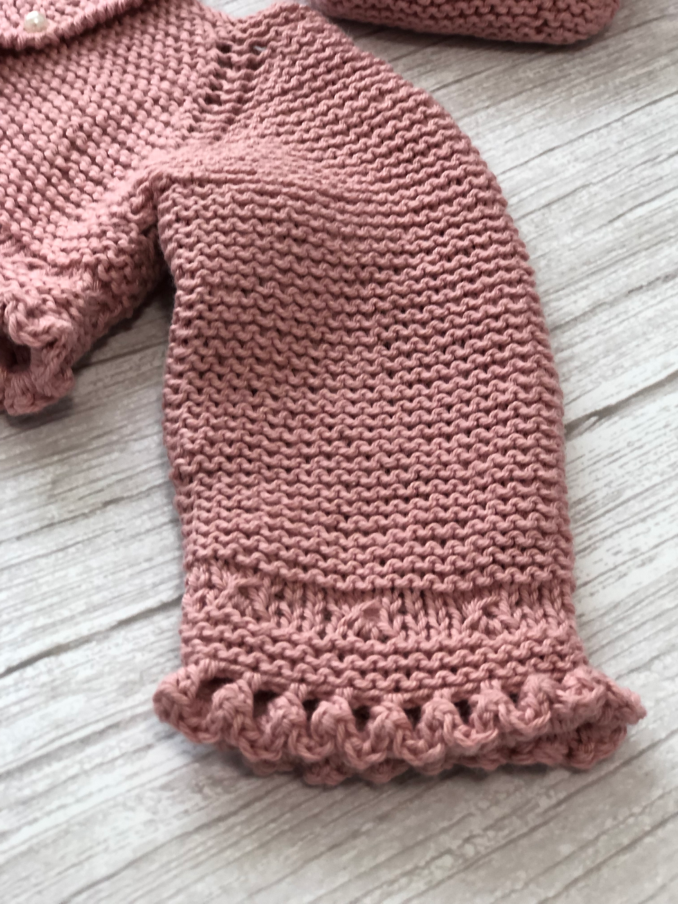 Miniatura: Conjunto patucos capota y bolero