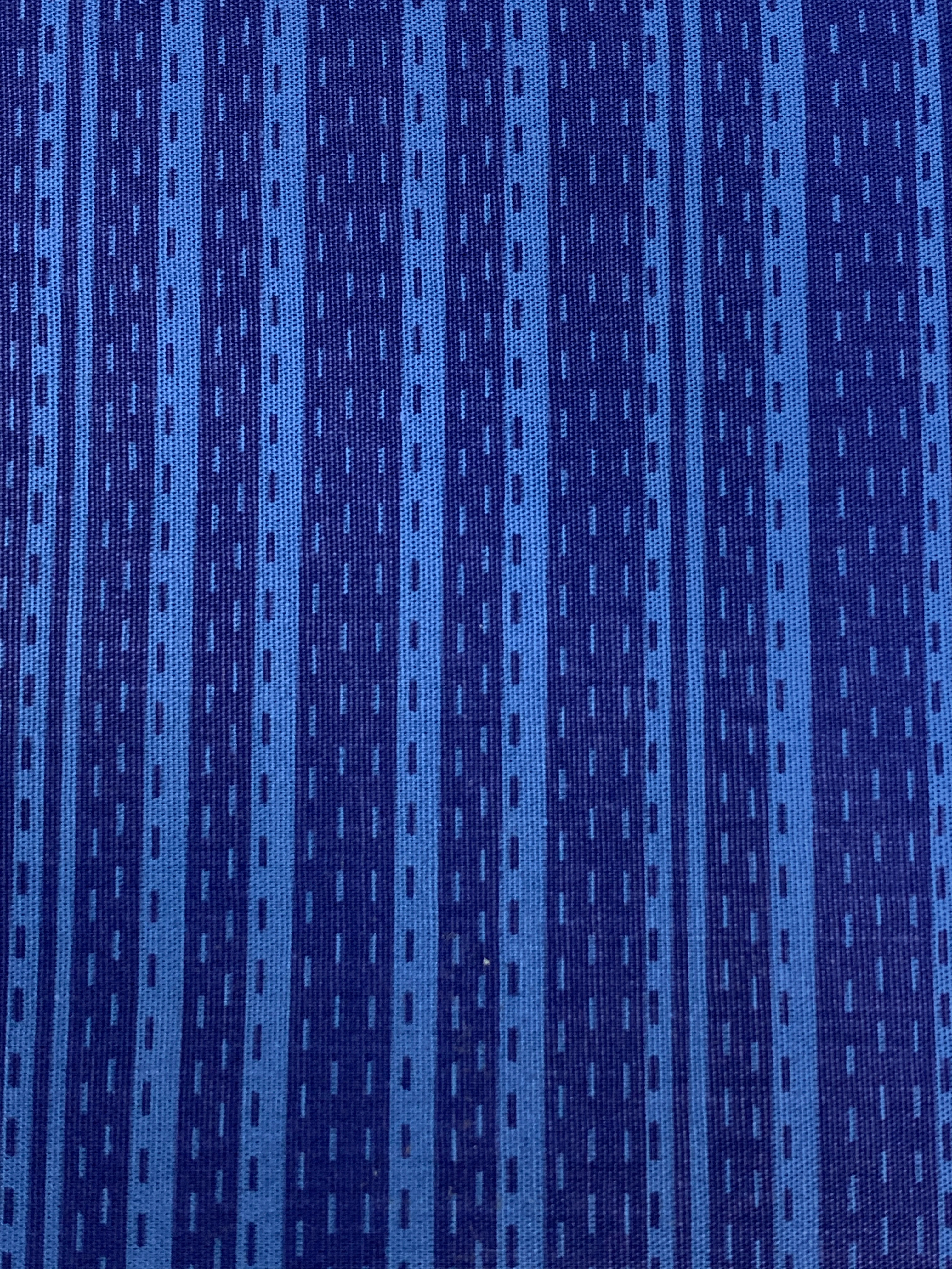 Tecido 100% algodão Azul Listrado