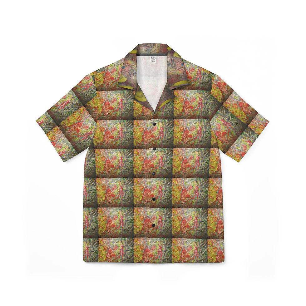 Men's Tropical Hawaiian Camp Shirt - Vibrant Floral Print for Summer Adventures