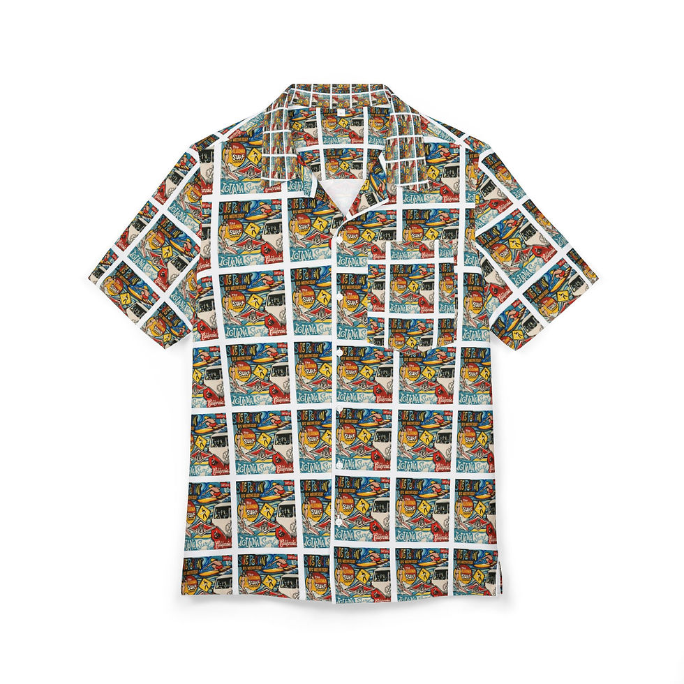 Retro Hawaiian Button-Down Shirt for Summer Adventures
