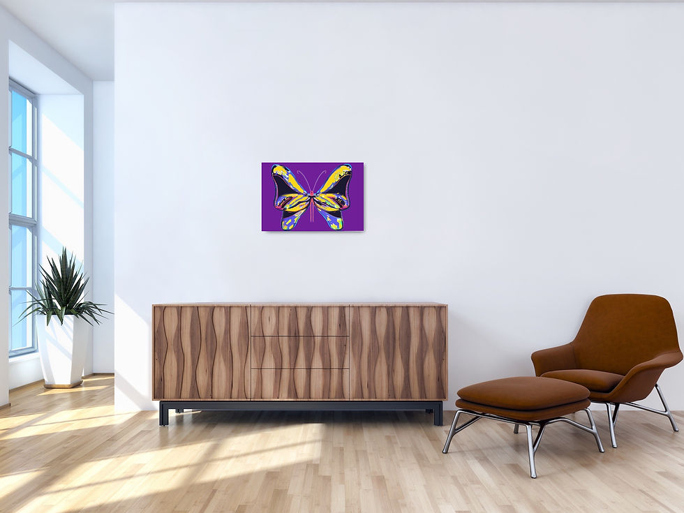 Thumbnail: Butterflies-purple/yellow