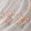 Thumbnail: White organza dupatta with orange floral motifs