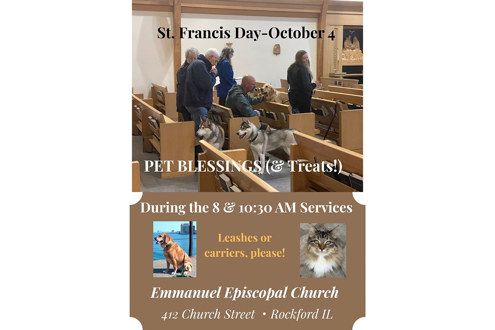 St. Francis Day and Pet Blessings! - October 4, 2026