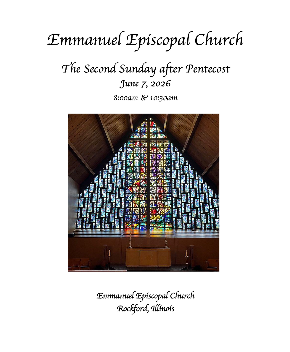 Bulletin for Sunday, June 7, 2026 - The Second Sunday after Pentecost