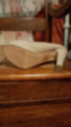 Thumbnail: Tulipano Cream Patent High Heeled Shoes