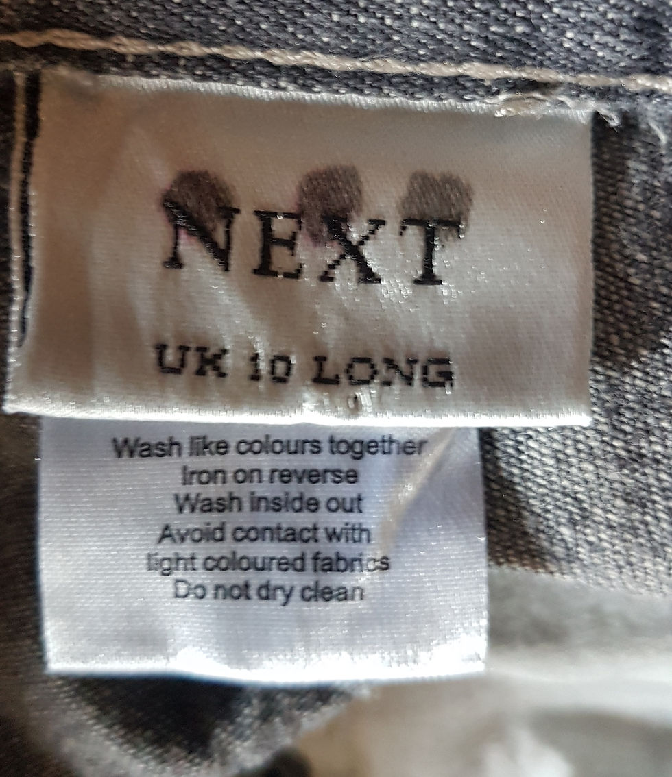 Thumbnail: NEXT Distressed Black Straight wide Leg Jeans - Long