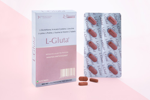 glutathione 600 mg tablet GLUTA-LIV Tablets - A Stripe Of 10 Tablets