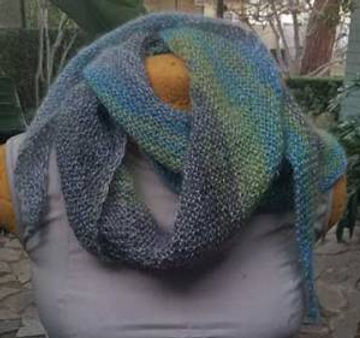 Finished: Mohair Garter Stitch Shawl