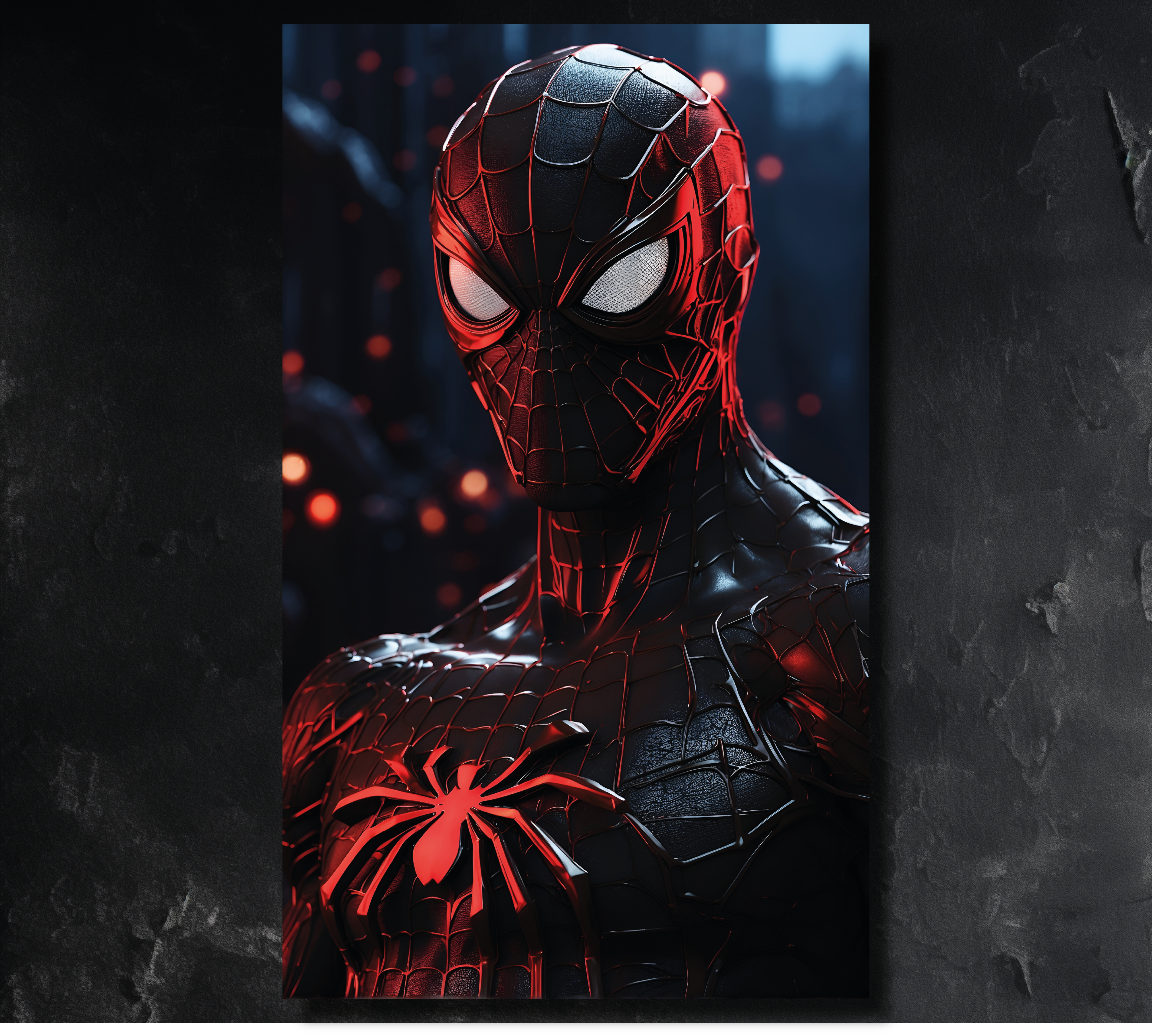 Black Spiderman Portrait
