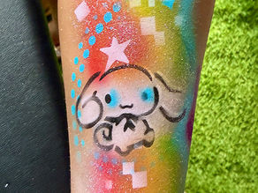 hello kitty airbrush tattoo