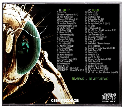 The Fly (1986) The Fly II (1989) 2 CD Special Edition Film Score
