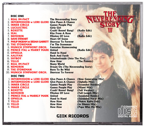 ネバーエンディング・ストーリー3 オリジナル・サウンドトラック ロクセット／ The Neverending Story III – CD (Compilation), 1994 [r10609987