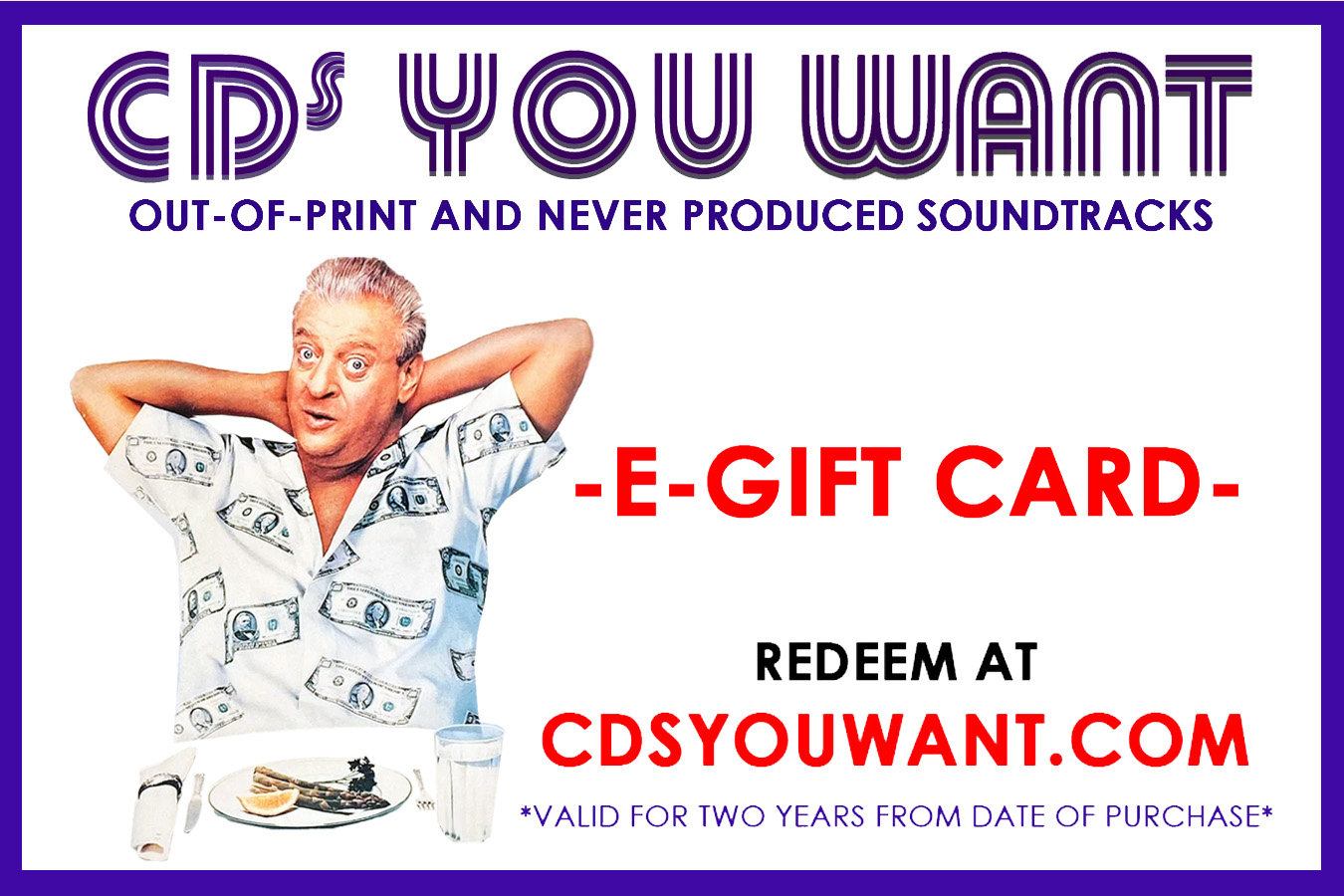 outofprintsoundtracksGift Card | CDs You WantCD'sYouWant