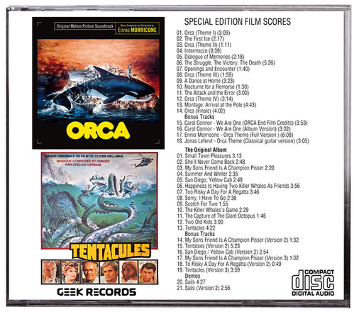 ORCA (1976) Tentacles (1977) Special Edition Film Scores