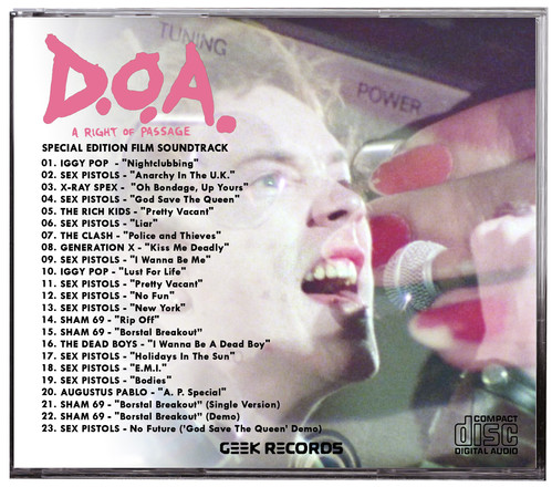 D.O.A. - A Rite of Passage (1980) Special Edition CD